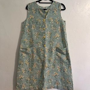 Hand sewn A-line cotton dress